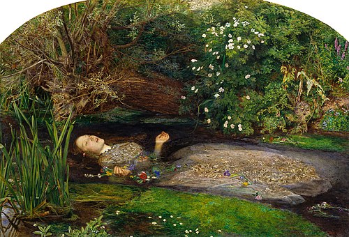 Ophélie, 1851, John Everett Millais