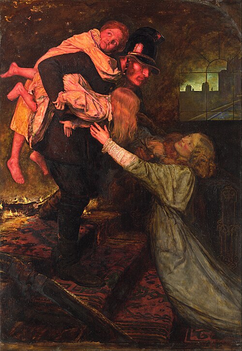 Le Sauvetage, 1855, John Everett Millais