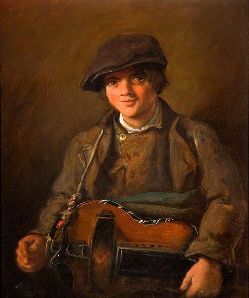 Hurdy Gurdy Boy, 1843, John Everett Millais