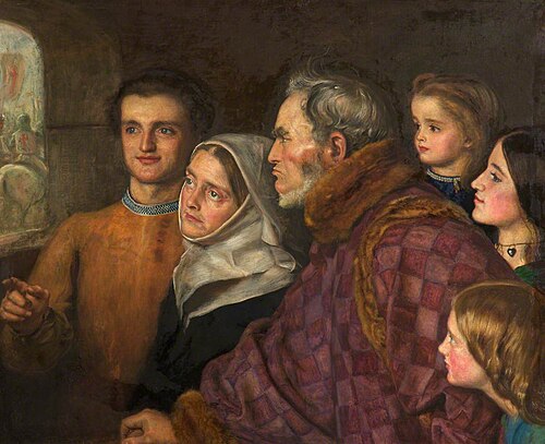 The Departure of the Crusaders, 1857, John Everett Millais