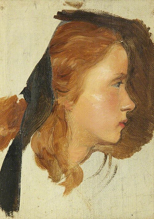Girl's Head, 1864, John Everett Millais