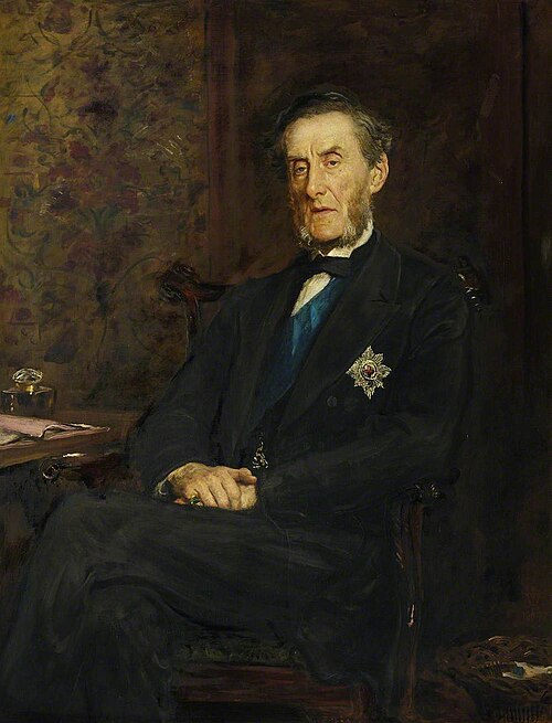 Anthony Ashley-Cooper (1801–1885), 7th Earl of Shaftesbury, President of the Bible Society, 1877, John Everett Millais