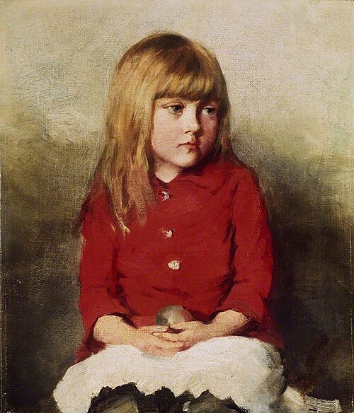 Portrait of a young Girl, , John Everett Millais