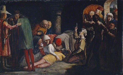 The Death of Romeo and Juliet, 1848, John Everett Millais