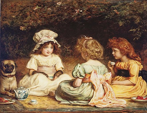 Afternoon tea or The Gossips, 1889, John Everett Millais