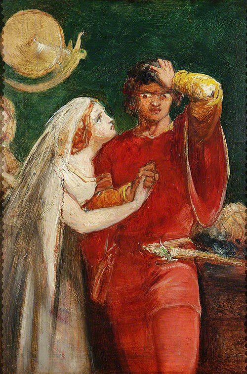 Othello and Desdemona, 1843, John Everett Millais