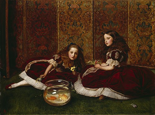 Leisure Hours, 1864, John Everett Millais