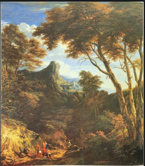 Wooded landscape, , Jan Baptiste Huysmans