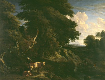 Paysage avec animaux, 1697, Jan Baptiste Huysmans