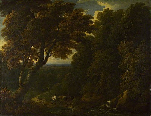 A Cowherd in a Woody Landscape, 1697, Jan Baptiste Huysmans