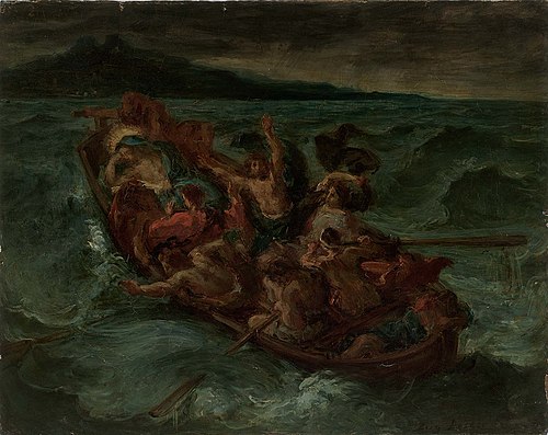 Christ on the Lake of Gennesaret, 1850, Pierre Andrieu
