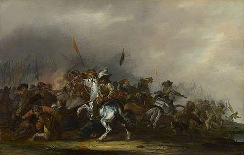 Cavalry attacked by Infantry, 1645, Jacob Weyer