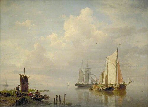 A Calm, 1852, Hermanus Koekkoek