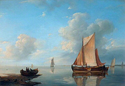Sea Piece: Calm Waters, , Hermanus Koekkoek