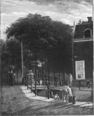 Leliegracht, hoek herengracht, naar het zuiden gezien, 1802, Maria Margaretha La Fargue