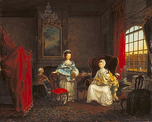 Interior of a House on the Dunne Bierkade, The Hague, 1780, Maria Margaretha La Fargue