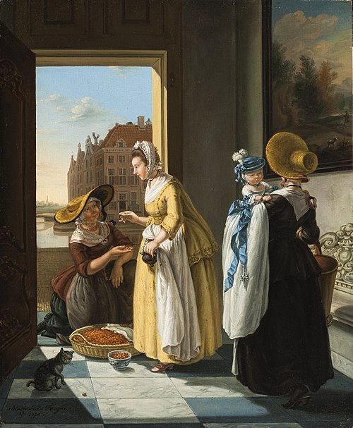 The shrimp seller, 1776, Maria Margaretha La Fargue