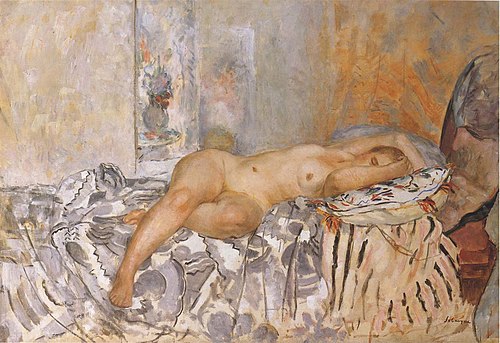 Nude on Spanish Blanket, , Henri Lebasque