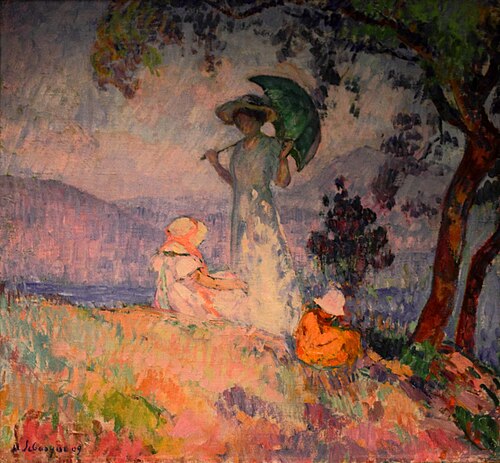 Jeune femme à l'ombrelle, 1909, Henri Lebasque