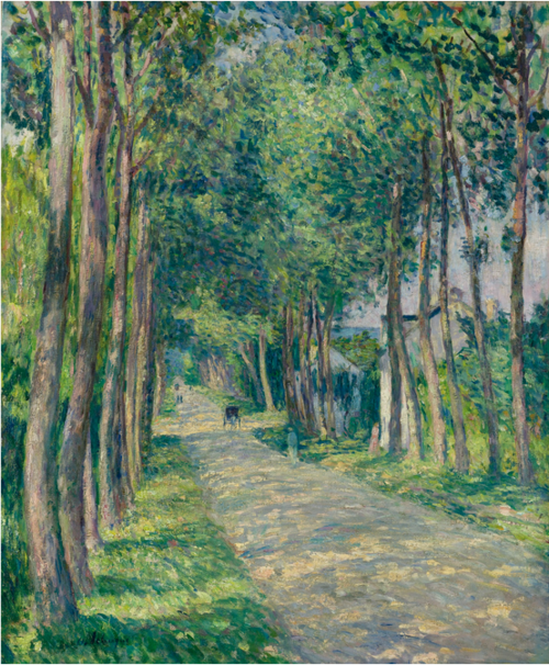 ATTELAGE SUR UNE ROUTE ENSOLEILLÉE, 1900, Henri Lebasque