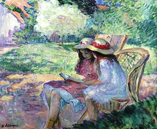Deux filles en train de lire, 1900, Henri Lebasque