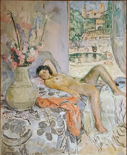 Le Cannet, nu allongé, 1923, Henri Lebasque