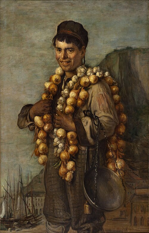 Le marchand d'oignons de la Riviera, 1898, Marcellin Desboutin