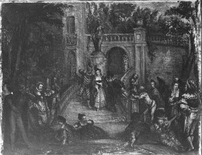 Tuinfeest II (andere titel: Romantische groep), 1870, Marcellin Desboutin
