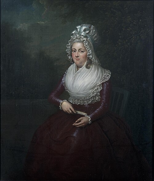 Portret van Johanna Henrietta Antonia Strick van Linschoten (1769-1837), echtgenote van David Johan , 1800, Christiaan van Geelen