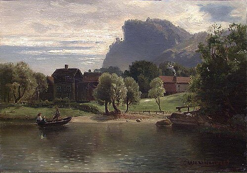 Landscape with a Farm, 1867, Christian Wexelsen