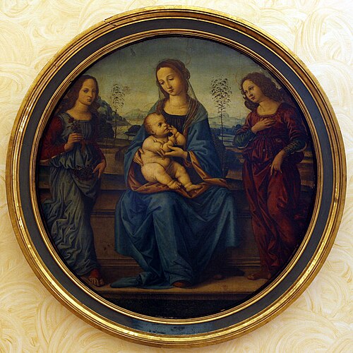 Vierge à l'Enfant avec deux anges, , Giovanni di Benedetto Cianfanini
