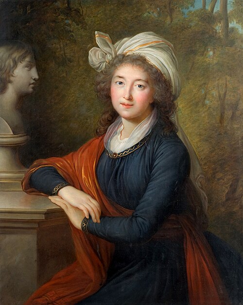 Portrait of Izabela Lubomirska née Czartoryska, , Vincas Slendzinskis