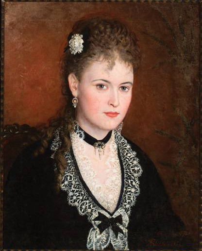 Portrait d'une dame, 1878, Vincas Slendzinskis