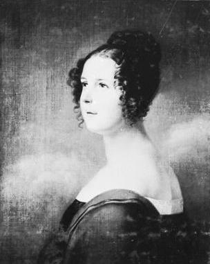 Porträt der Auguste of Anhalt-Dessau (1793-1854), 1850, Johann Heinrich Beck