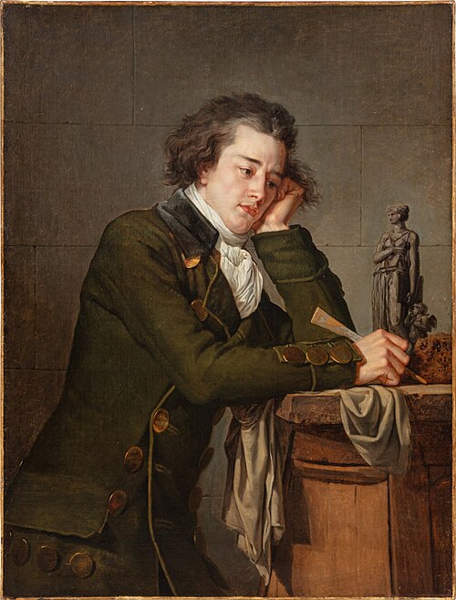 Portrait du sculpteur Antoine-Denis Chaudet, 1788, Jean-Baptiste Frédéric Desmarais