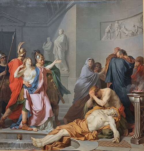 La mort de Sénèque, 1789, Jean-Charles Nicaise Perrin