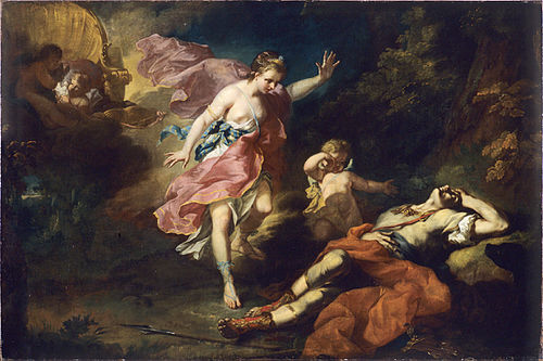 Venus Crying over the Death of Adonis, 1753, Jean-Faur Courrège
