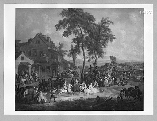 a cattle market, 1741, Louis-Nicolas Van Blarenberghe