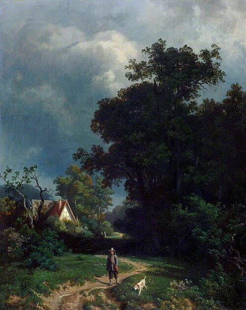 Landscape with a Farm House, 1860, Heinrich Deiters