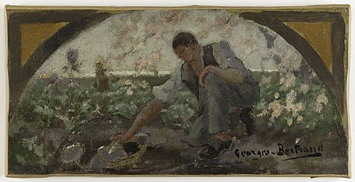 Esquisse pour la salle à manger de l'Hôtel de Ville de Paris : Le chou, 1893, Georges Jules Bertrand