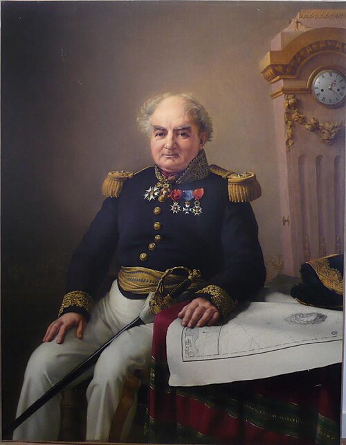 Portrait de l'Amiral Cuvillier, 1845, Pierre-Louis Delaval