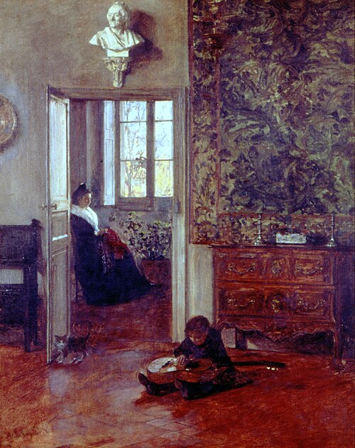 Interior, 1850, Alexis Marie Lahaye