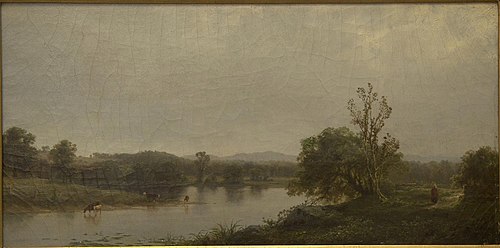River View with Cattle, 1859, Charles Herbert Moore