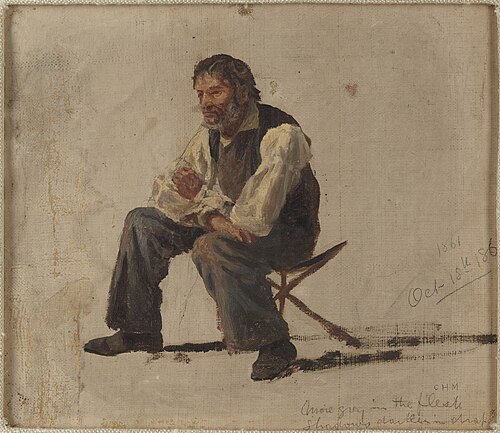 Seated Man, 1861, Charles Herbert Moore