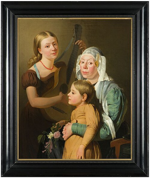 Portrait of a Frisian family, 1828, Douwe de Hoop