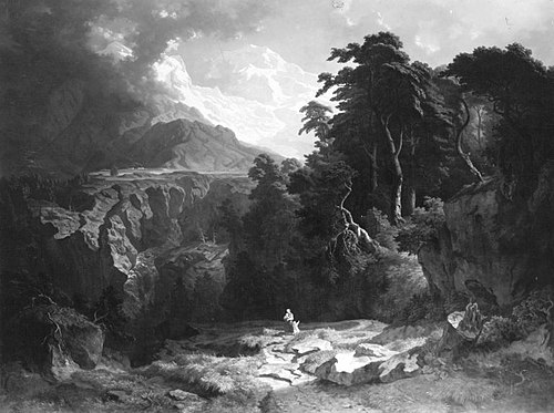 Der westliche Abhang des Ortler in Südtirol, 1845, Heinrich Heinlein