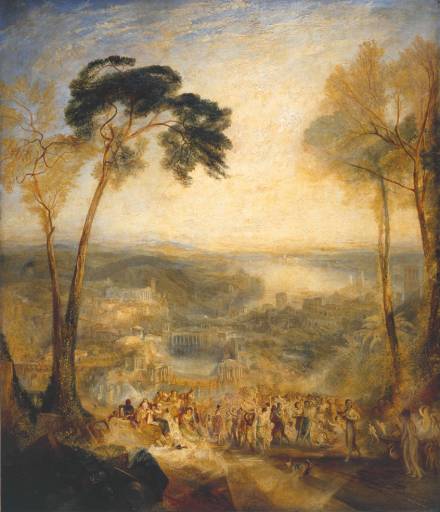 Phryne Going to the Public Baths as Venus: Demosthenes Taunted by Aeschines, 1838, Joseph Mallord William Turner