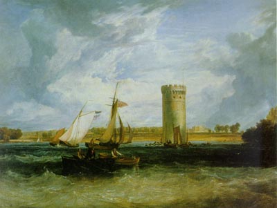Boat on Tabley Mere, 1808, Joseph Mallord William Turner