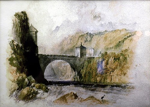 Saint-Maurice bridge, 1820, Joseph Mallord William Turner