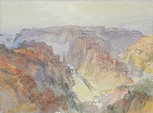 Luxembourg (vum Fetschenhaff aus), , Joseph Mallord William Turner